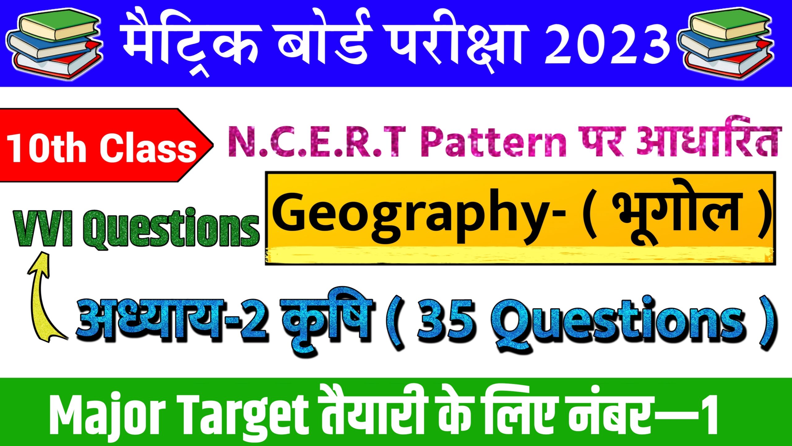Class 10th Geography Krishi Objective Question