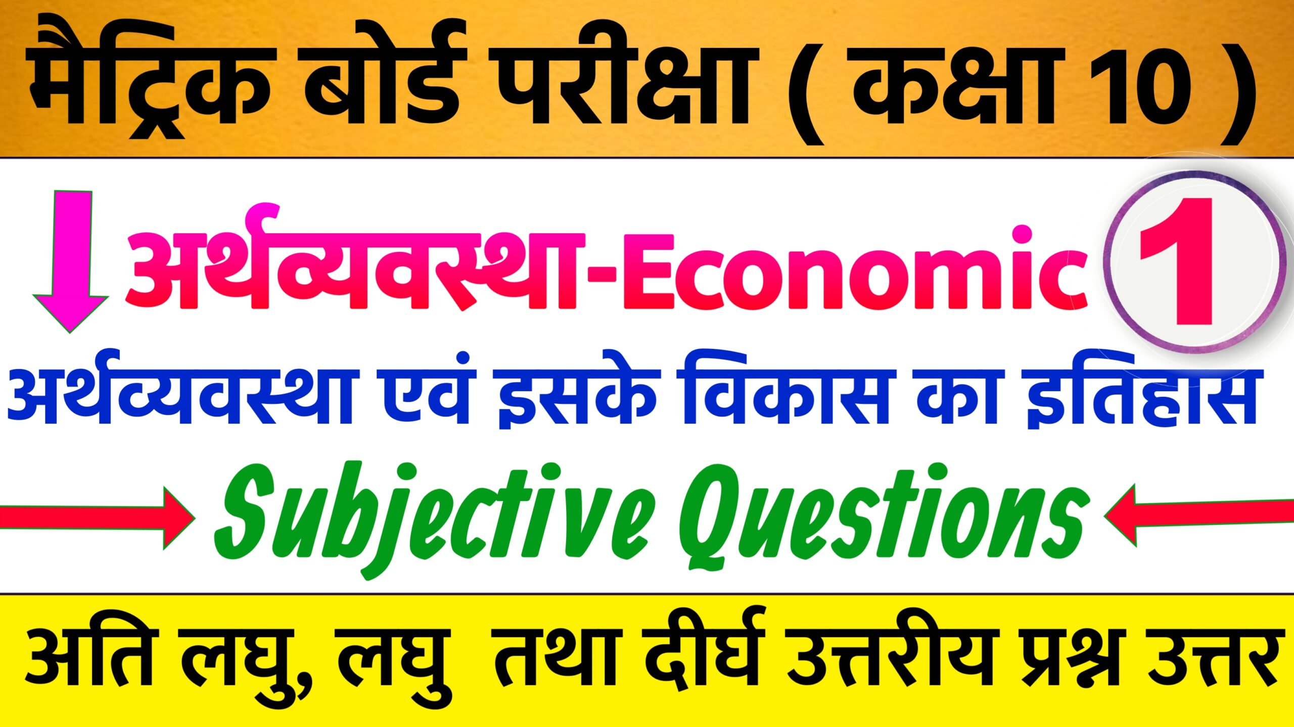 अर्थव्यवस्था एवं विकास का इतिहास का सब्जेक्टिव क्वेश्चन आंसर ( Arthavyavastha evan Isake Vikaas ka Ithaas Subjective Question Answer )